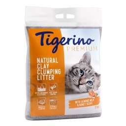 Tigerino Premium arena aglomerante con olor a leche de almendra y miel - Pack % - 2 x 12 kg
