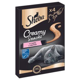 Sheba Creamy Snacks para gatos - 4 x 12 g - Salmón