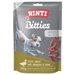 Rinti Bitties snacks para perros - Pack % - Piña y kiwi (3 x 100 g)