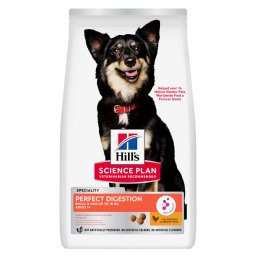Hill's Science Plan Perfect Digestion Adult 1+ Small & Mini con pollo y arroz integral - Pack % - 2 x 6 kg