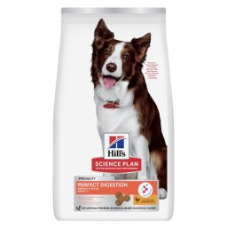 Hill's Science Plan Perfect Digestion Adult 1+ Medium pollo y arroz integral - 14 kg