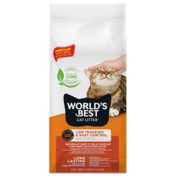 World's Best Cat Litter Low-Tracking arena aglomerante sin polvo - Pack % - 2 x 12,7 kg
