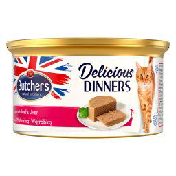 Butcher's Delicious Dinners comida húmeda para gatos 24 x 85 g - Vacuno e hígado
