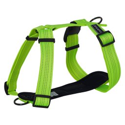 Arnés Rukka® Form Neon amarillo - M: 65 - 105 cm de contorno de pecho, 40 mm de ancho