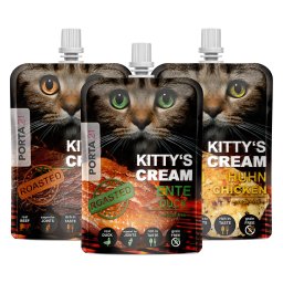 Porta 21 Kitty's Cream snacks para gatos - Pack % - Farm Mix 9 x 90 g (3 variedades)