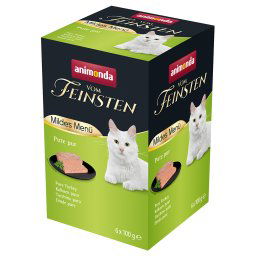 animonda Vom Feinsten Adult Menú Suave 6 x 100 g - Pavo puro
