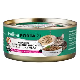 Feline Porta 21 comida para gatos 6 x 156 g - Atún con algas marinas