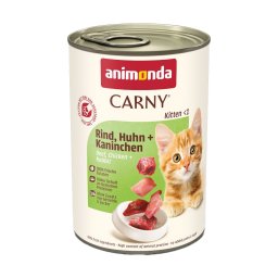 animonda Carny Kitten 12 x 400 g - 12 x 400 g - Vacuno, pollo y conejo