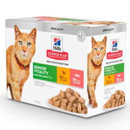 Hill's Mature Adult 7+ Senior Vitality en sobres para gatos - Pack % - 24 x 85 g