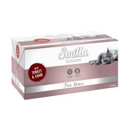 Smilla Fine Menu comida húmeda para gatos - 16 x 100 g - Pavo y cordero