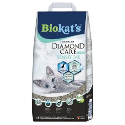Biokat's DIAMOND CARE Sensitive Classic arena aglomerante - Pack % - 2 x 6 l