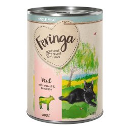 Feringa Single Meat Menu 6 x 410 g - Ternera con brócoli y diente de león