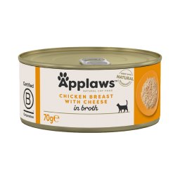 Applaws latas en caldo para gatos 12 x 70 g - Pechuga de pollo y queso