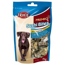 Trixie Premio Sushi Bites Light snack de pescado para perros - Pack % - 3 x 75 g