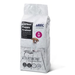 Savic empapadores Puppy Trainer con carbón activo para perros - Medianos, 50 unidades