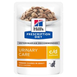 Hill's c/d Prescription Diet Multicare Urinary Care sobres para gatos - 24 x 85 g (pollo)