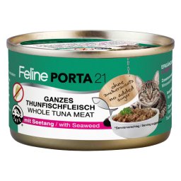 Feline Porta 21 Pack Ahorro 24 x 90 g - Atún con algas marinas