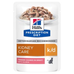 Hill's k/d Prescription Diet sobres comida húmeda para gatos - 24 x 85 g (salmón)
