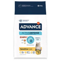 Pack ahorro Advance pienso para gatos 2 x 10 / 15 kg - Sensitive Adult con salmón y arroz - 2 x 10 kg