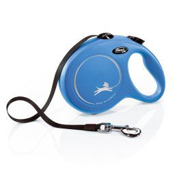 Correa extensible flexi New Classic con cinta de 8 m - Azul L