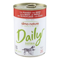 Almo Nature Daily 12 x 400 g comida húmeda para perros - Vacuno