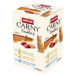 animonda Carny Country Adult 6 x 100 g - Pack mixto - Mix granjero (3 variedades)