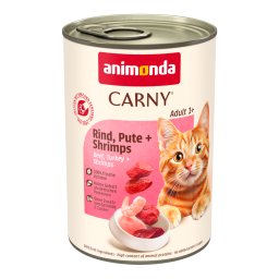 animonda Carny Adult 6 x 400 g - Vacuno, pavo y gambas