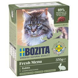 Bozita tetra trocitos en gelatina 6 x 370 g - Con conejo