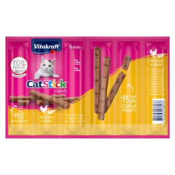 Vitakraft Cat Stick snacks para gatos - Ave e hígado (12 x 6 g)
