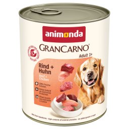 animonda GranCarno Original Adult 12 x 800 g - Pack Ahorro - Vacuno y pollo