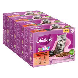 Whiskas Junior 2-12 meses 96 x 85 g en bolsitas - Selección clásica en salsa - 96 x 85 g