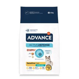 Pack ahorro Advance pienso para gatos 2 x 10 / 15 kg - Sterilized Sensitive con salmón - 2 x 10 kg