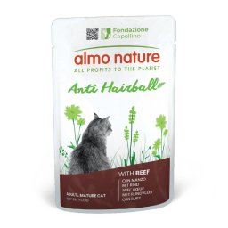 Almo Nature Functional Anti Hairball - 6 x 70 g Buey