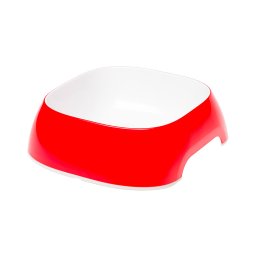 Comedero Ferplast Glam color rojo para perros - S: 400 ml