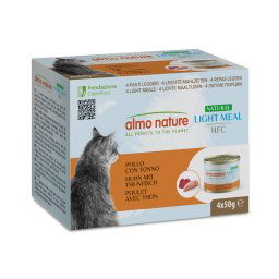 Almo Nature HFC Natural Light 4 x 50 g - Pollo y atún