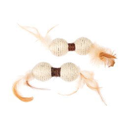 TIAKI mancuernas de sisal para gatos - Set de 2