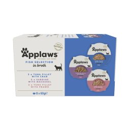 Oferta de prueba Applaws Cat Pot 8 x 60 g - Selección de pescado