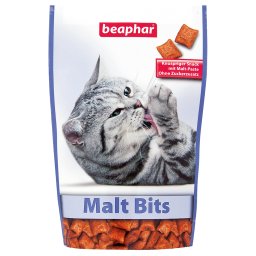 beaphar Bocaditos de malta Malt-Bits snack para gatos - Pack % 3 x 150 g