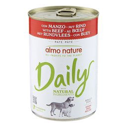 Almo Nature Daily 6 x 400 g comida húmeda para perros - Buey