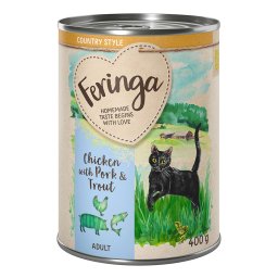 Feringa Menú Country Style 6 x 400 g - Pollo, cerdo, trucha