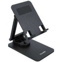 TooQ Hermes Halley Soporte de Sobremesa Ajustable para Móvil o Tablet de Hasta 12,9