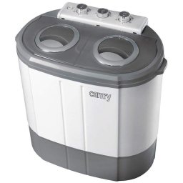 Lavadora carga superior Camry Premium CR 8052 3 kg clase A portátil blanca/gris