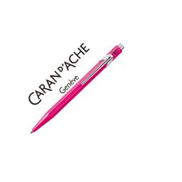 Boligrafo caran d'ache 849 fluo rosa punta media