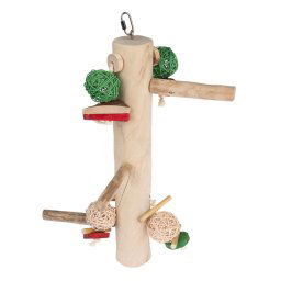 Percha XL Swing TIAKI de madera de Java - 51 x 25 x 19cm (L x An x Al)