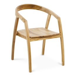 Sillon Diseño Madera Natural Teca Actual Serie Tokio
