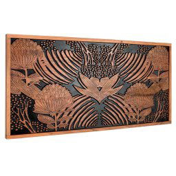 Cabecero Tallado Fondo Negro Colchon 150 cm Serie Daersin
