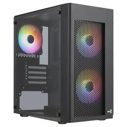 Aerocool HEXFORMBKV2 FRGB Micro-ATX/Mini-ITX Cristal Templado USB 3.0 Negro