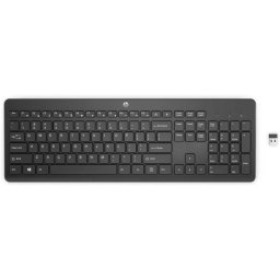 HP 230 Teclado Inalámbrico Puerto USB-A, Conexión Inalámbrica 2,4GHz, Windows, Negro