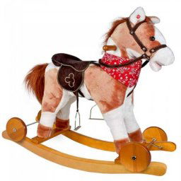 Caballo Infantil Balancín con Ruedas y sonidos Correpasillos - Feber