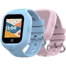 Celly Kidswatch 4G Reloj Smartwatch para Niños 2 Correas Rosa y Azul